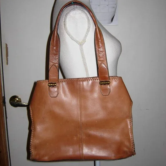 Elliot Lucca Tan “Gisele” Leather Shoulder Bag - Picture 5 of 14